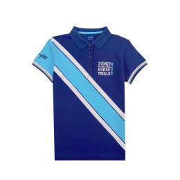 Polo shirt with contrasting color front and sleeves, custom-made 5-button polo shirt, polo shirt specialty store, Australian equestrian championship competition, equestrian jumping competition, equestrian preliminaries Polo shirt with contrasting color front and sleeves, custom-made 5-button polo shirt, polo shirt specialty store, Australian equestrian championship competition, equestrian jumping competition, equestrian preliminaries